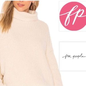 Free Peope Knit Turtleneck Sweater Size Small